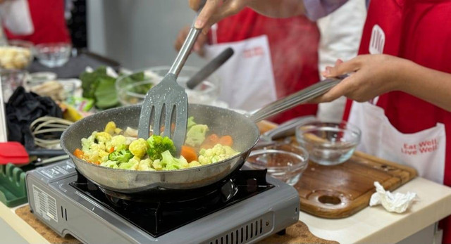 "Acara talkshow dan cooking class mengusung tema ' Luruskan Hoax tentang Micin' yang diselenggarakan Persatuan Pabrik Monosodium Glutamat & Asam Glutamat (P2MI), di Jakarta". Foto: Azalia Amadea/kumparan 