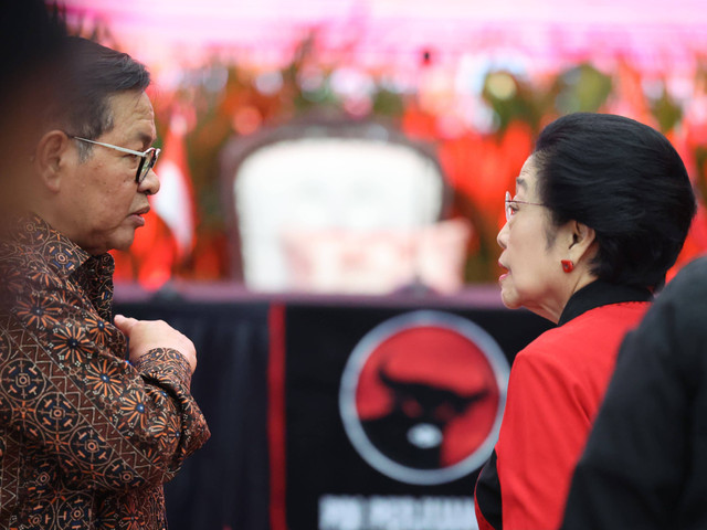 Pramono Anung dan Megawati. Foto: PDIP