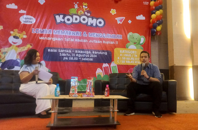 Talkshow Kodomo bertajuk Anak Pakai Produk Perawatan Dewasa, Boleh Enggak Sih? di Gedung Balai Sartika Bandung, Sabtu (31/8). Foto: kumparan