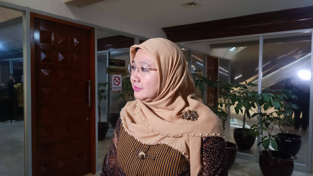 Juru Bicara Kementerian Kesehatan Siti Nadia Tarmizi saat dijumpai di kompleks parlemen, Jakpus, Selasa (3/9/2024). Foto: Thomas Bosco/kumparan