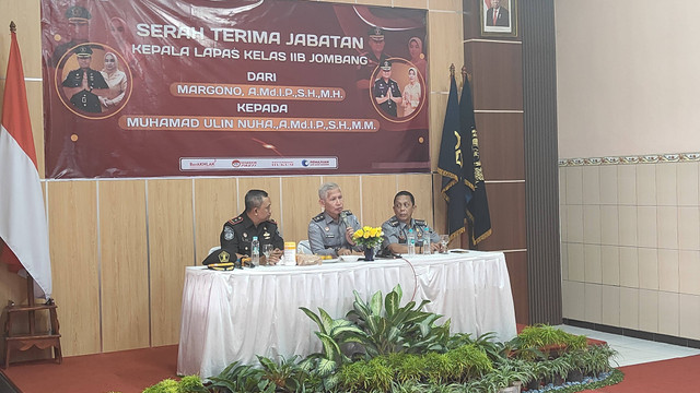 Karupbasan Mojokerto Hadiri Sertijab Kalapas Kelas IIB Jombang Kemenkumham Jawa Timur