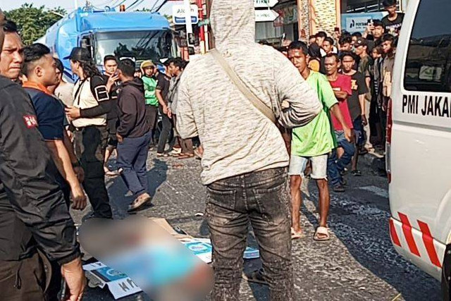 Kecelakaan beruntun di kawasan Plumpang, Jakarta Utara, pada Rabu (4/9/2024). Foto: Dok. Istimewa