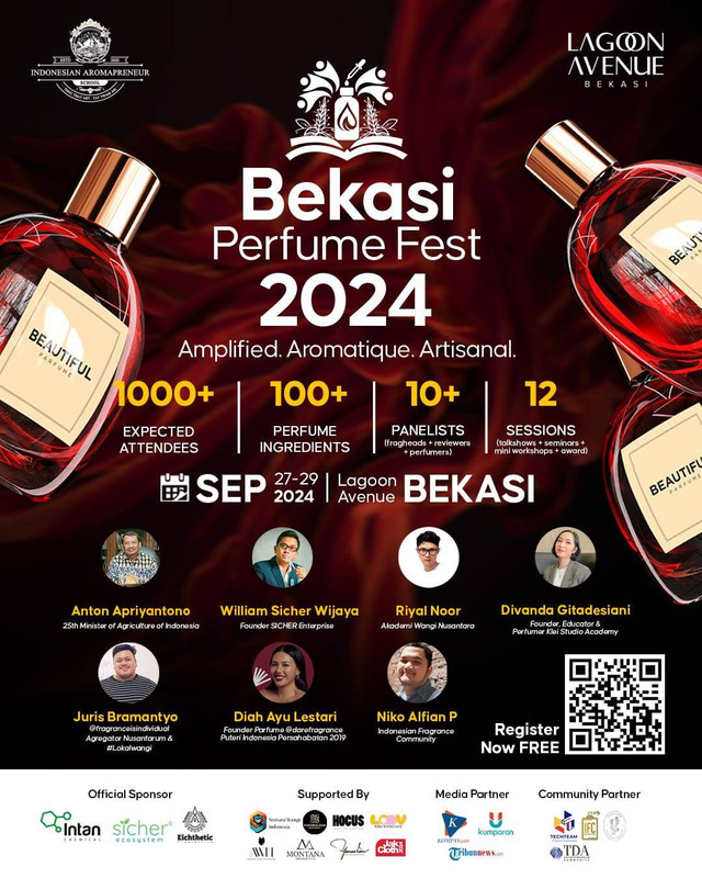 Indonesia Aromapreneur x Komunitas TDA Gelar Bekasi Perfume Fest 2024