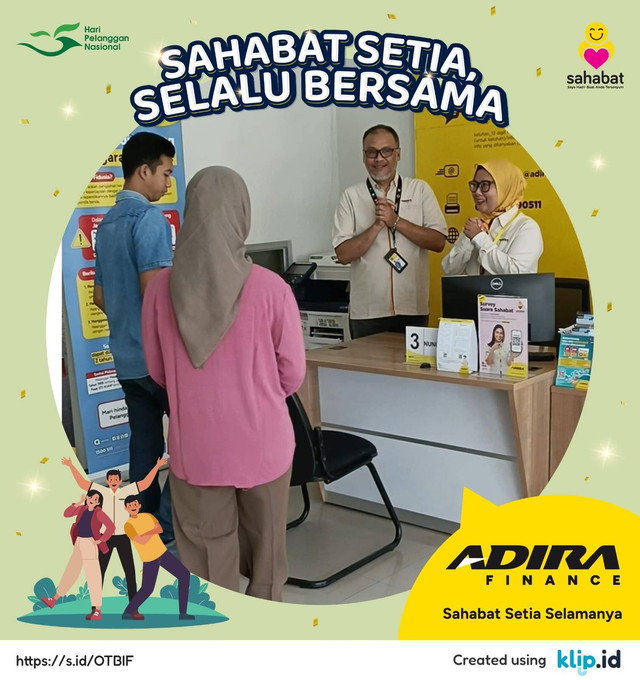 Kegiatan “Adira Menyapa Sahabat” dengan tema Sahabat Setia Selalu Bersama.  (Aset: Istimewa)