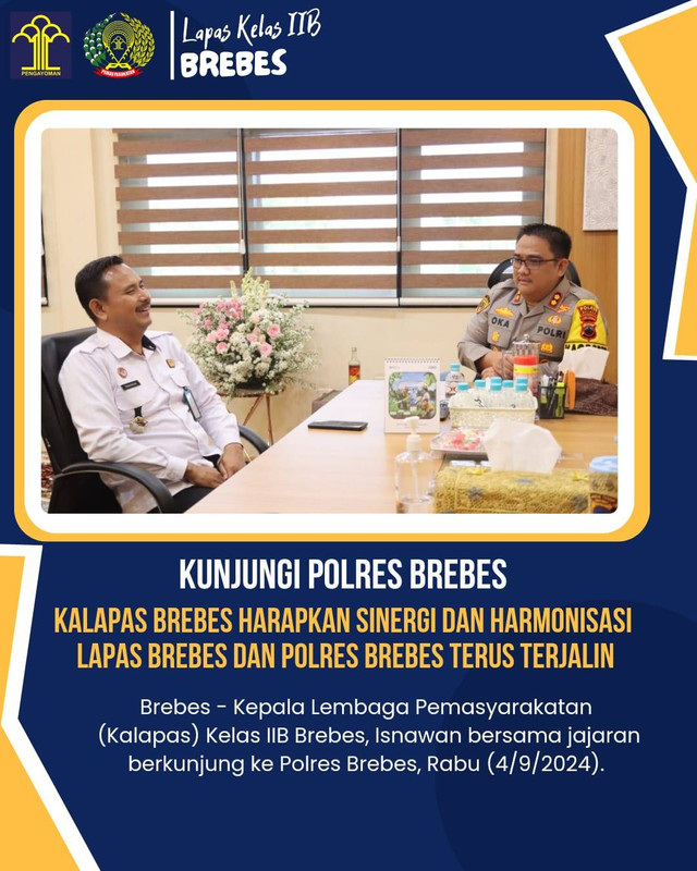 Kalapas Brebes bersama Kapolres Brebes