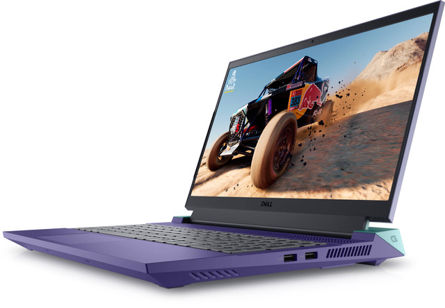 Ilustrasi laptop ungu. Foto: Dell 