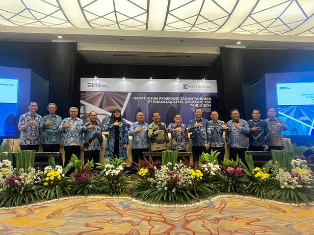 Krakatau Steel menggelar Rapat Umum Pemegang Saham Tahun Buku 2023 di Financial Hall, Jakarta, Kamis (5/9/2024). Foto: Dok. Krakatau Steel