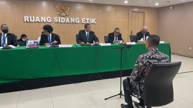 Sidang putusan perkara etik Wakil Ketua KPK Nurul Ghufron, Jumat (6/9/2024).  Foto: Fadhil Pramudya/kumparan