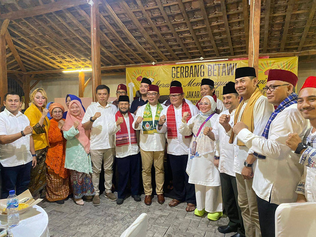 Ridwan Kamil di Badan Musyawarah Betawi, deklarasikan Gerbang Betawi (Gerakan Membangun Budaya Betawi) untuk Jakarta Baru, Jakarta Maju di Jatinegara, Jakarta Timur pada Jumat (6/9). Foto: Abid Raihan/kumparan