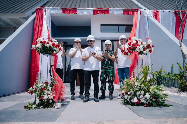 Cucu Sigit Soeharto turut meresmikan pembangunan 5.000 hunian di Perumahan Citra Kerta Residence, sebuah kawasan hunian modern tersebut terletak di Bekasi. Foto: dok. PT Happindo Citra Nusantara