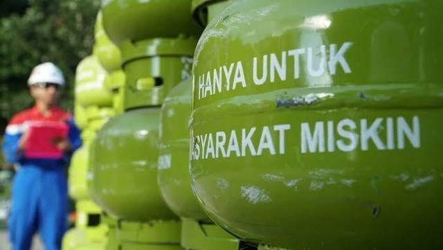 Ilustrasi tabung LPG 3 Kg.