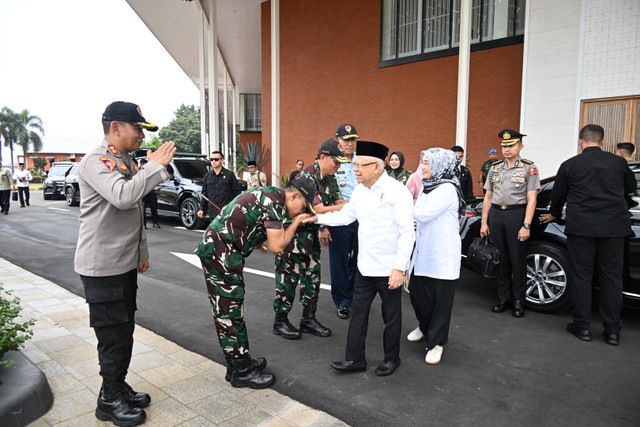 Wapres Ma'ruf Amin berangkat ke Tanjungpinang, Kepulauan Riau pada Senin (9/9/2024). Foto: BPMI Setwapres