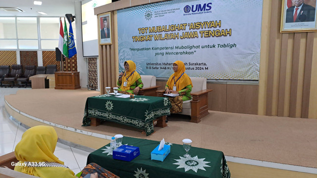 Foto saat kegiatan ToT Mubalighat 'Aisyiyah Tingkat Wilayah Jawa Tengah