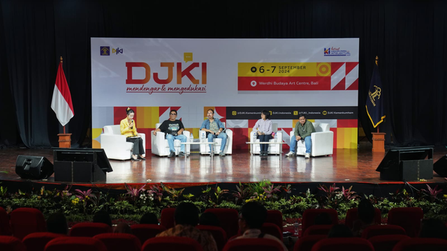 DJKI dalam menggelar DJKI Mendengar dan Mengajar di Werdhi Budaya Art Center, Bali, Sabtu (7/9/2024). Foto: Dok. Istimewa