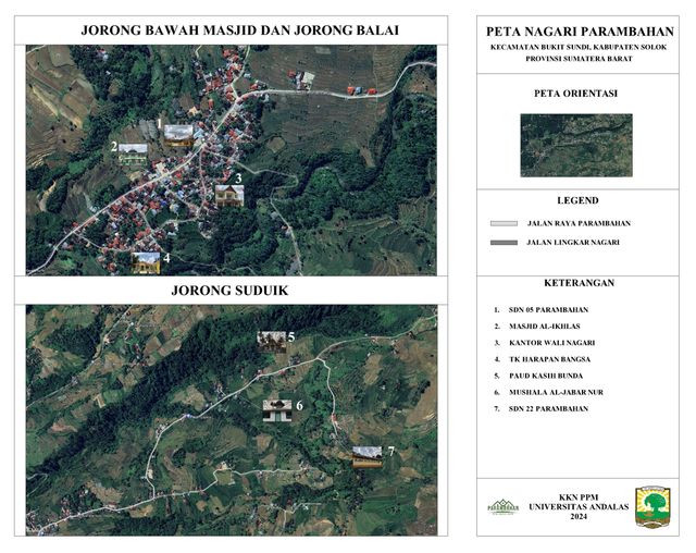 Pemetaan Wilayah Nagari Parambahan Kecamatan Bukit Sundi Kabupaten Solok