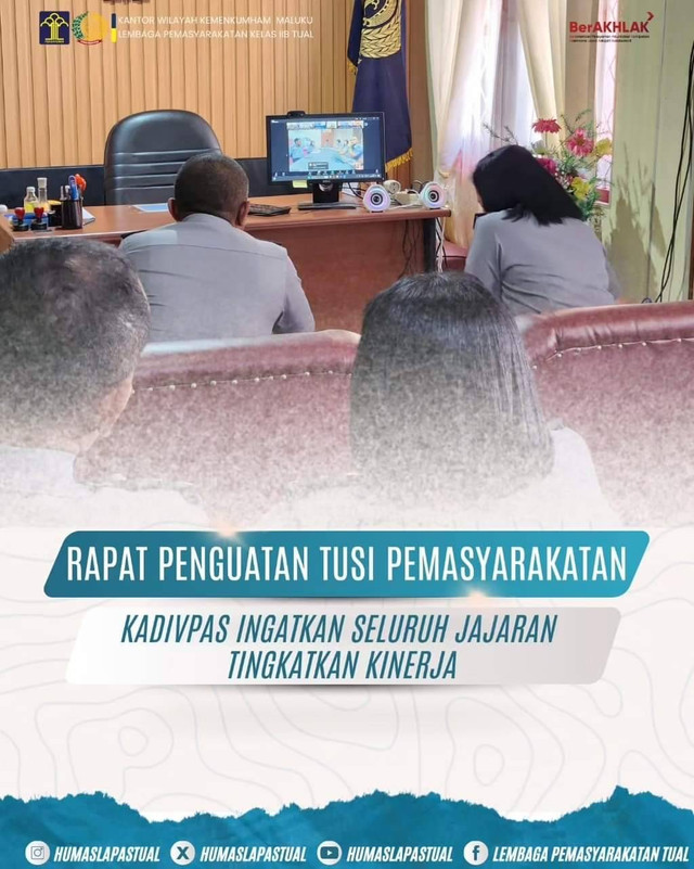 Rapat Penguatan Tusi Pemasyarakatan, Kadivpas ingatkan tingkatkan Kinerja