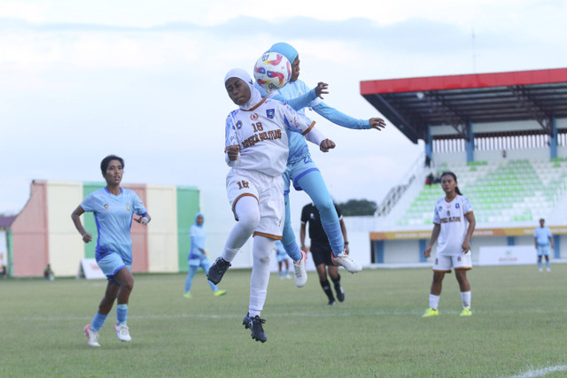 Pertandingan antara Sumatera Utara dan Bangka Belitung di PON 2024 di Stadion Mini Pancing, Deli Serdang, Senin (9/9/2024). Foto: Dok. Ahmad Maherdika/@fotobolakita