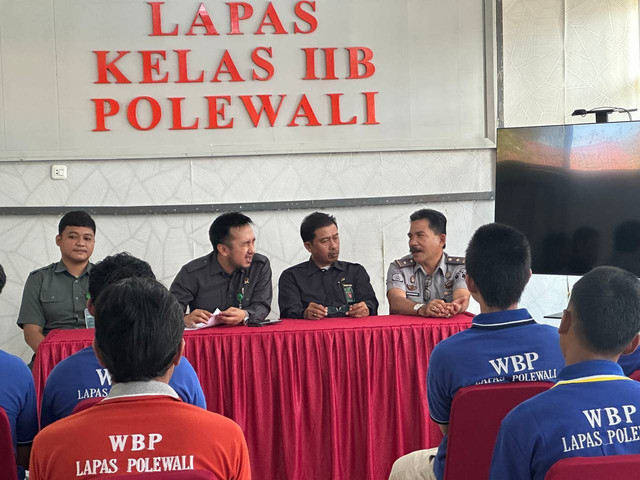 Kunjungan Hakim (WASMAT) Pengadilan Negeri Polewali di Lapas Polewali