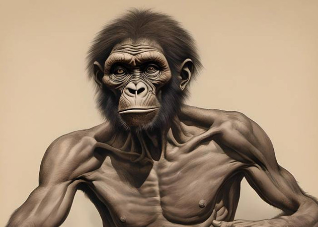 Ilustrasi Ciri-Ciri Pithecanthropus Erectus, Pixabay/ArtSpark