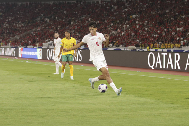 Timnas Indonesia Rafael Struick pada pertandingan Grup C putaran ketiga Kualifikasi Piala Dunia 2026 di Stadion Gelora Bung Karno, Jakarta, Selasa (10/9/2024). Foto: Subhan Zainuri/kumparan