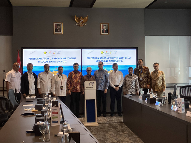 Peresmian Lapangan West Belut Medco E&P di Energy Building, Jakarta, Rabu (11/9/2024). Foto: Ema Fitriyani/kumparan