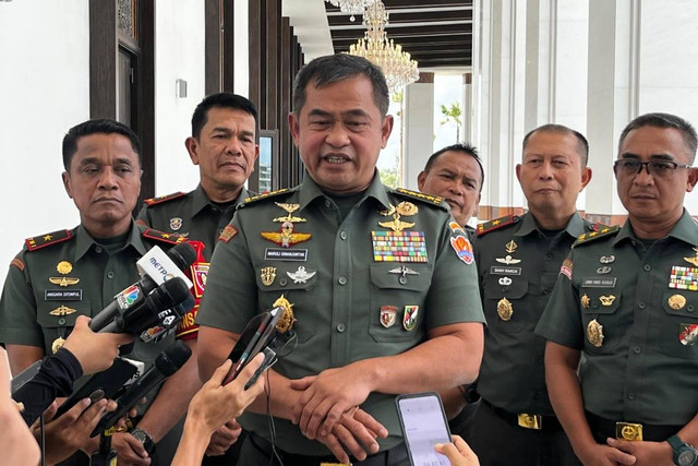 Kepala Staff Angkatan Darat (KSAD) Jenderal TNI Maruli Simanjuntak di Ibu Kota Nusantara (IKN) Kalimantan Timur, Kamis (12/9). Foto: Zamachsyari/kumparan