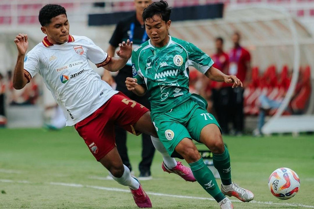 PSS Sleman melawan Borneo FC pada pertandingan Liga 1 di Stadion Manahan, Solo, Kamis (12/9/2024). Foto: Instagram / @pssleman