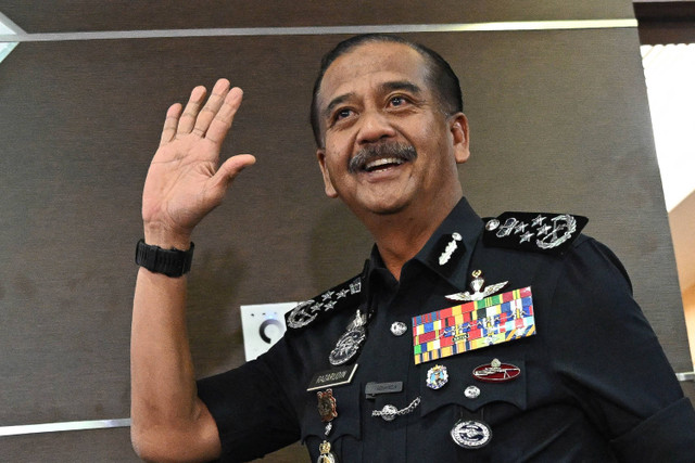 Inspektur Jenderal Kepolisian Kerajaan Malaysia Razarudin Husain. Foto: Mohd RASFAN/AFP