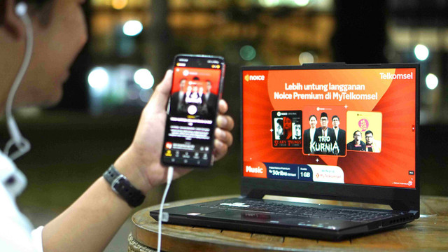 Telkomsel dan Noice meluncurkan Paket Bundling Noice Premium seharga Rp 30 ribu. Foto: Telkomsel