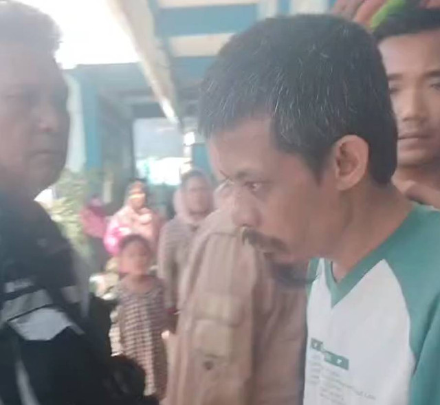 Terduga pelaku pencabulan siswi SD saat kegiatan Perjusa. Dok: mili.id