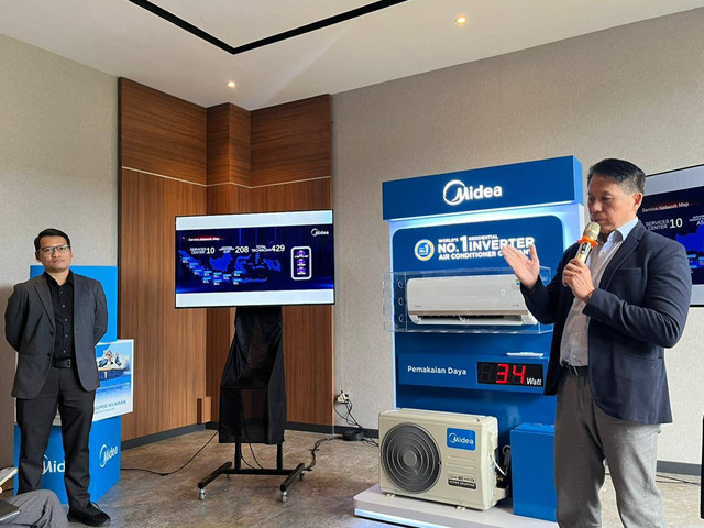 Midea luncurkan AC inverter 1/2 PK. Foto: istimewa 