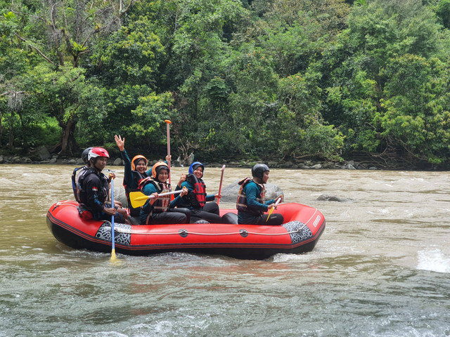 Arung Jeram sungai Mane, Pidie, Aceh (Dok. Humas LPP Sigli)