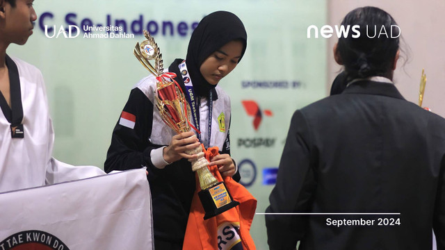 Nafisa Anindya Kusumo, mahasiswa baru Universitas Ahmad Dahlan (UAD) dengan segudan prestasi Taekwondo (Dok. Nafisa)