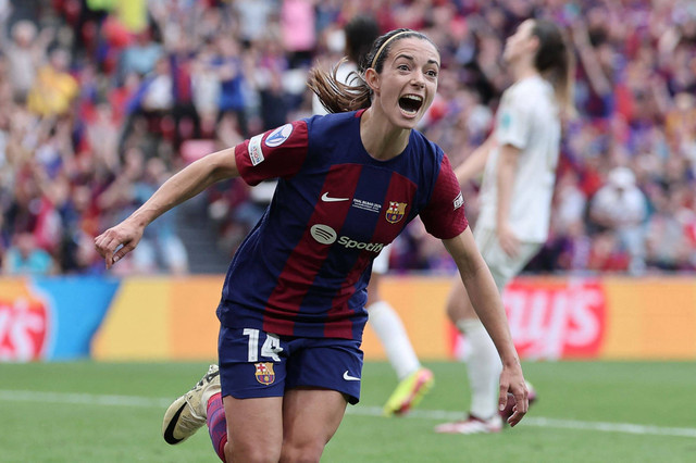 Pemain Barcelona dan Timnas Wanita Spanyol, Aitana Bonmati. Foto: THOMAS COEX / AFP