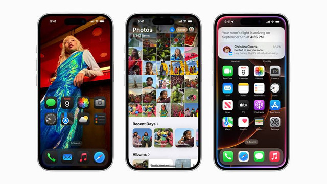 iOS 18 resmi meluncur untuk iPhone. Foto: Apple