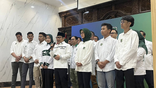 Jajaran Ketua Harian dan Wakil Ketua Harian DPP PKB periode 2024-2029. Foto: Haya Syahira/kumparan