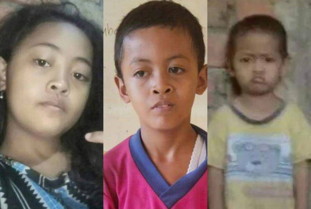 Foto ketiga anak yang kabur dari rumah, Foto : Ist