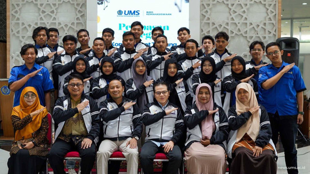 Tim Universitas Muhammadiyah Surakarta delegasi Kontes Robot Terbang Indonesia (KRTI) Tingkat Nasional 2024. Dok Humas UMS