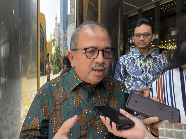 Direktur Utama PTPP Novel Arsyad usai peresmian Mandiri Digital Tower garapan PTPP di Jakarta Barat, Rabu (18/9/2024). Foto: Widya Islamiati/kumparan