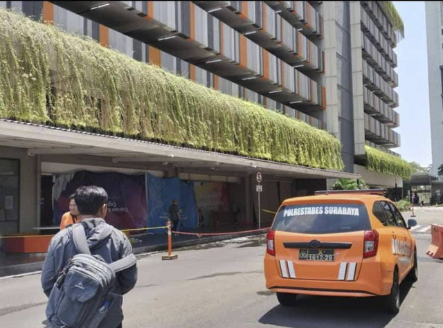 Lokasi kejadian mahasiswi Universitas Ciputra Surabaya ditemukan tewas, Selasa (18/9/2024). Foto: Dok. Polrestabes Surabaya