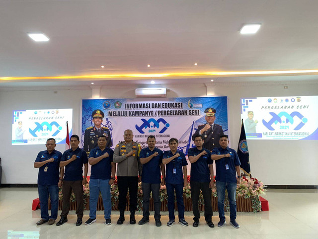 Foto bersama dalam kegiatan Kampanye Anti Narkoba (Dok. Humas LPP Sigli)