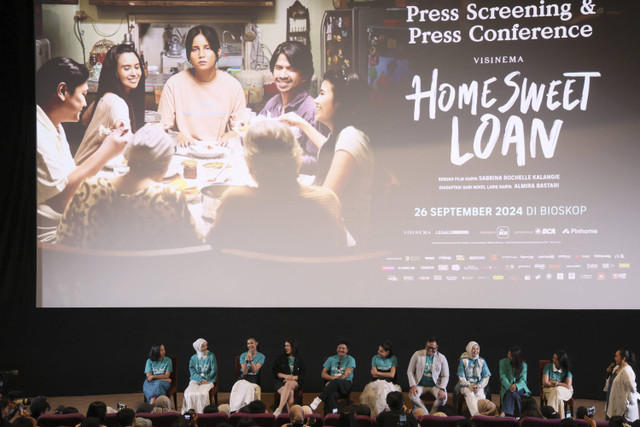 Konferensi pers film Home Sweet Loan di Epicentrum, Jakarta, Rabu, (18/9/2024). Foto: Agus Apriyanto