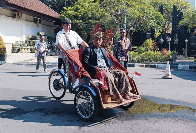 Becak Listrik yang akan beroperasi di Bali. Foto: Denita BR Matondang/kumparan