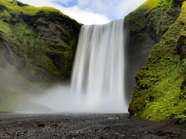 Curug Cipongkor Sumedang. Foto hanya ilustrasi bukan tempat  sebenarnya. Sumber foto: Pexels/Nextvoyage