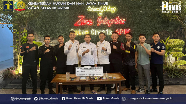 Rutan Gresik Implementasikan Arahan Kadivpas Dengan Laksanakan Razia