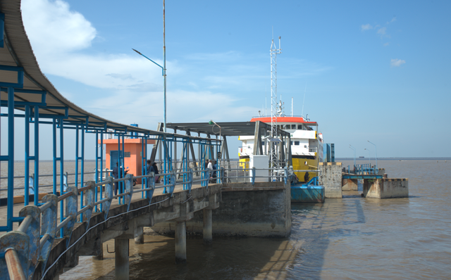 Pelabuhan Penyeberangan Roro Kuala Tungkal sebagai penyumbang PNBP. Foto :Fira Fariha/Kuala Tungkal 