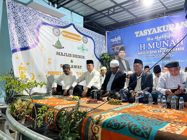 Bakal Calon Wakil Gubernur Kalbar, Didi Haryono saat menghadiri tasyakuran anggota DPRD Kota Pontianak, Munaji. Foto: Dok. Istimewa 