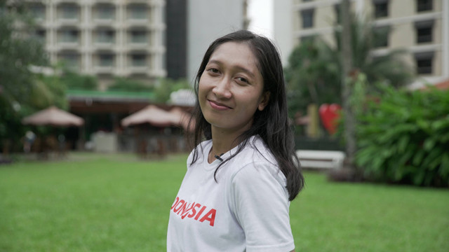 Octavianti Dwi Nurmalita, pemain Timnas Wanita Indonesia. Foto: Andi Fajar/kumparan