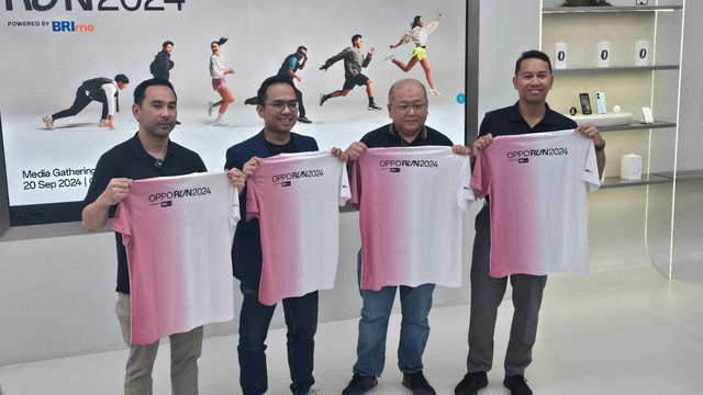 Jersey event lari Oppo Run 2024 yang diselenggarakan di Bali pada 24 November 2024. Foto: Aditya Panji/kumparan