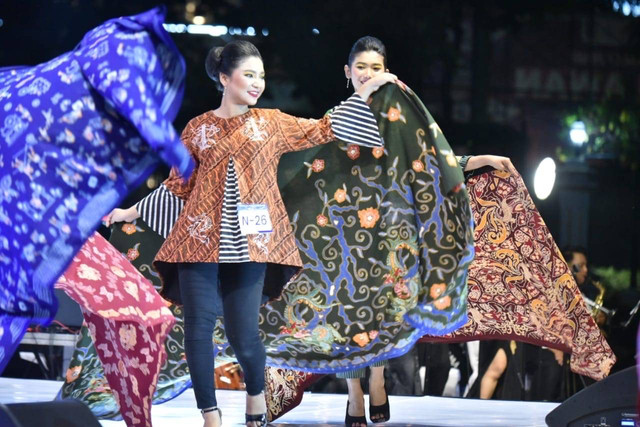 Motif baru batik Surabaya yang akan tampil di kawasan Kota Lama Surabaya. Foto: Diskominfo Surabaya